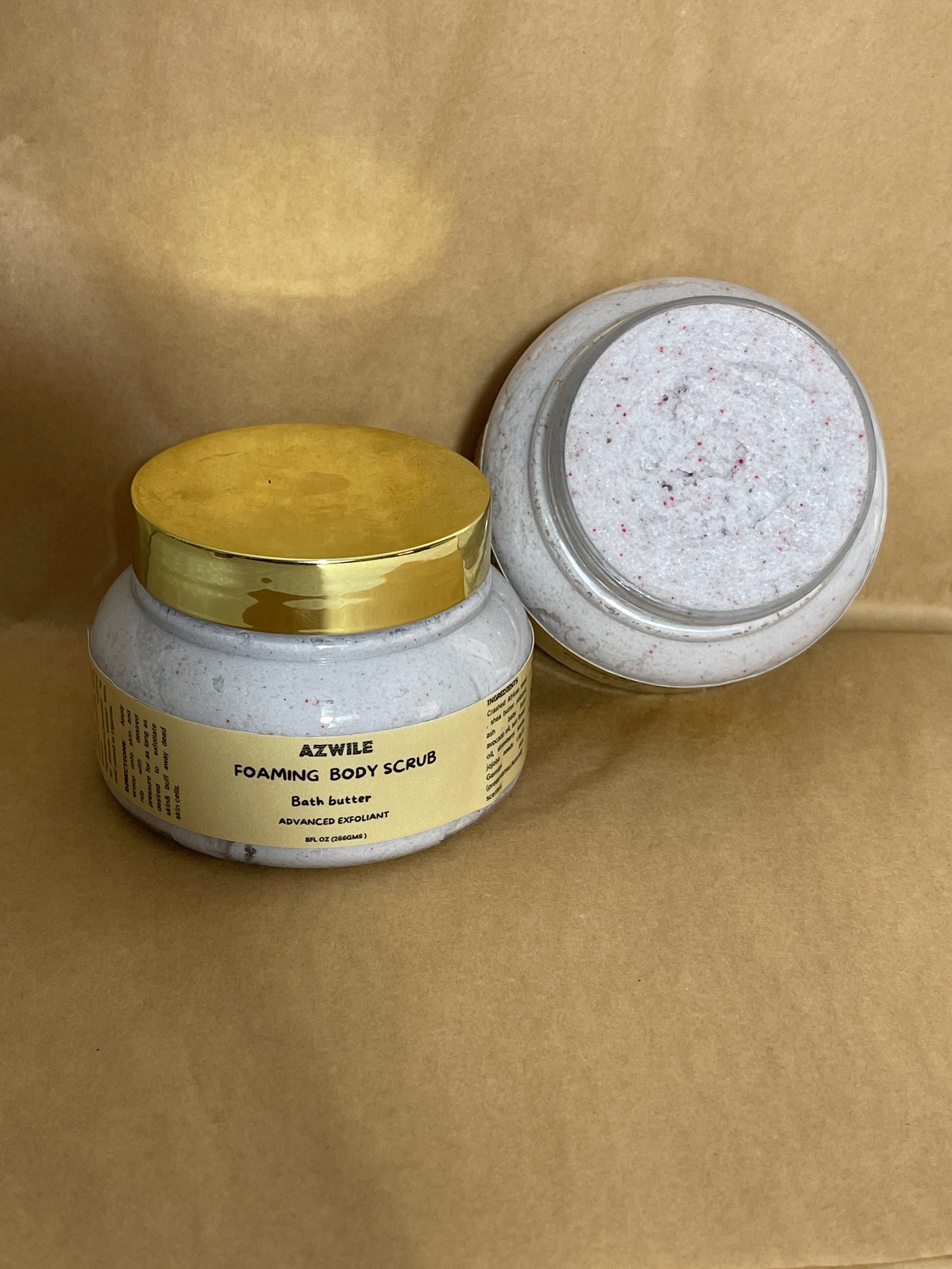 Advanced Exfoliating Bath butter | Exfoliating Body scrub | Skin Brightening Body Scrub|Body Polish | Removes skin flakes and dead skin| Evens out skin complexion | Made out of Natural Crashed stone & natural exfloliantes